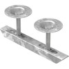 Double Clamp with Plate for Grate Height 30 mm |