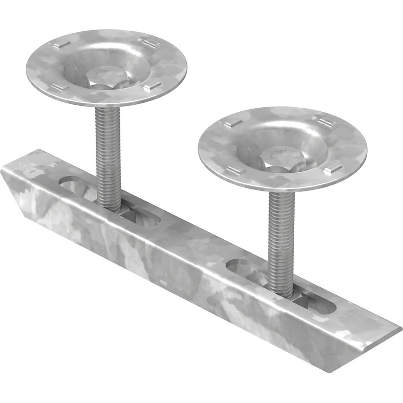 Double Clamp with Plate for Grate Height 30 mm |