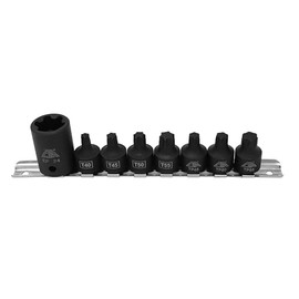 CTA Tools 9368 Pickup Truck Bed Bolt Socket/Bit Set - 8 Pc. Torx Bit Socket Set, Includes Sizes T40, T45, T50, TP45, TP50, TP55 & EP24, Ideal for Ford 2017+ Servicing