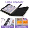 Trading Card Binder with 50 Removable Sleeves, 4-Pocket Organizer for