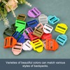 sourcing map 16Pcs Plastic Ladder Slider, 1" (25mm) White Adjustable