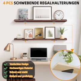 CTCEHL Floating Shelf Brackets, 8 cm Invisible Triangle Wall Brackets, Shelf Brackets, Hidden Shelf Brackets, Triangle Shelf Brackets, Shelf Brackets, Shelf Brackets, Shelf Brackets, Shelf Brackets