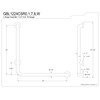 Kingston Brass GBL1224CSR0 24"x 24" L-Shaped Grab Bar - Right