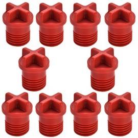 10Pcs Light Socket Safety Cap, Light Bulb Socket Cover, Outdoor Plug Cover, Cap for String Lights, Recessed and Standard Light Sockets (Red)