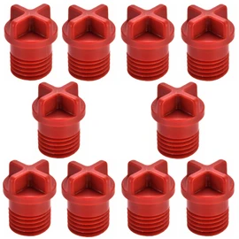 10Pcs Light Socket Safety Cap, Light Bulb Socket Cover, Outdoor Plug Cover, Cap for String Lights, Recessed and Standard Light Sockets (Red)