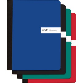 Office Depot® Brand Composition Books, 7-1/2" x 9-3/4", Wide Ruled, 80 Sheets, Assorted Colors, Pack Of 4 Books
