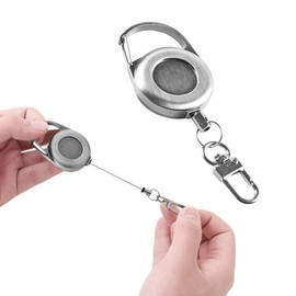 Jangman A669 Retractable Keychain & ID Badge Holder with Belt Clip Cord Clip 3ea