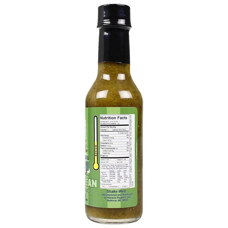 Green Vulcan Jalapeno Hot Sauce