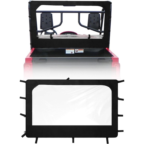 ZIDIYORUO Soft Rear Windshield for Yamaha Rhino & Massimo UTVs