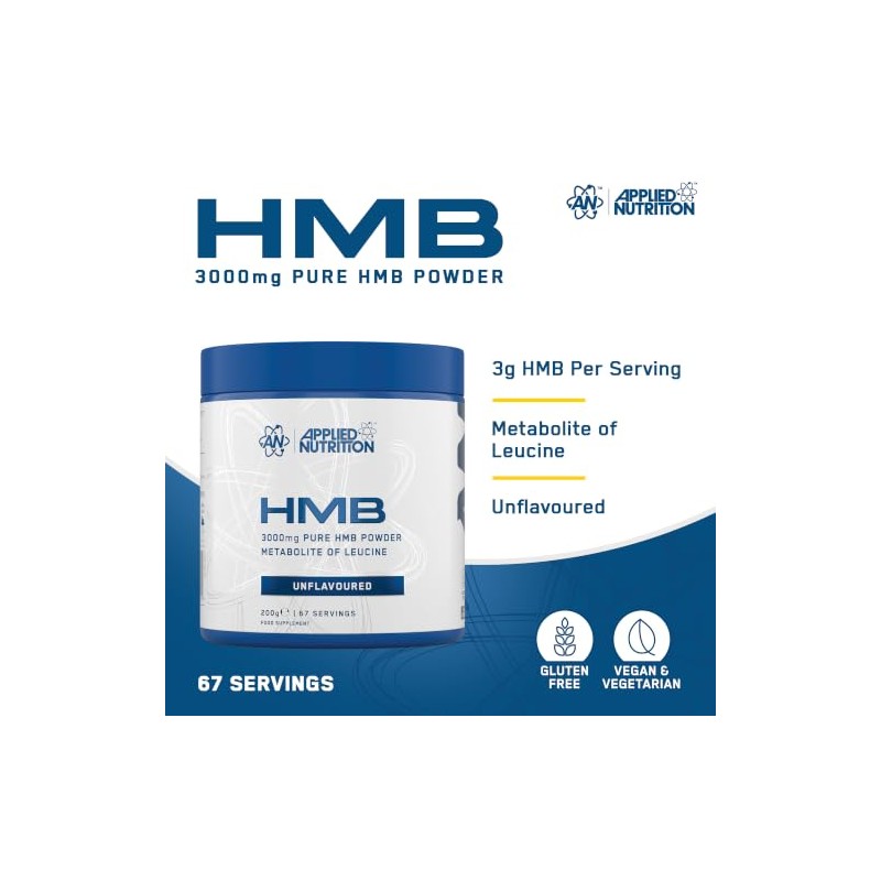 Applied Nutrition - HMB Powder - 3000mg Pure Formula -