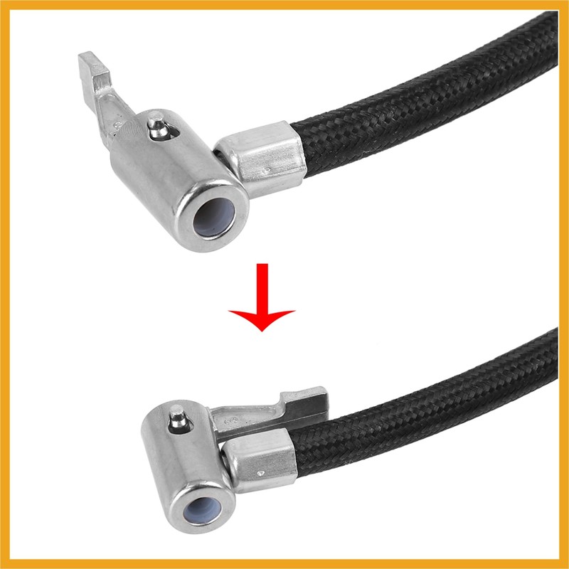Partuto 20cm Car Tire Valve Connect Pipe Air Chuck Inflator