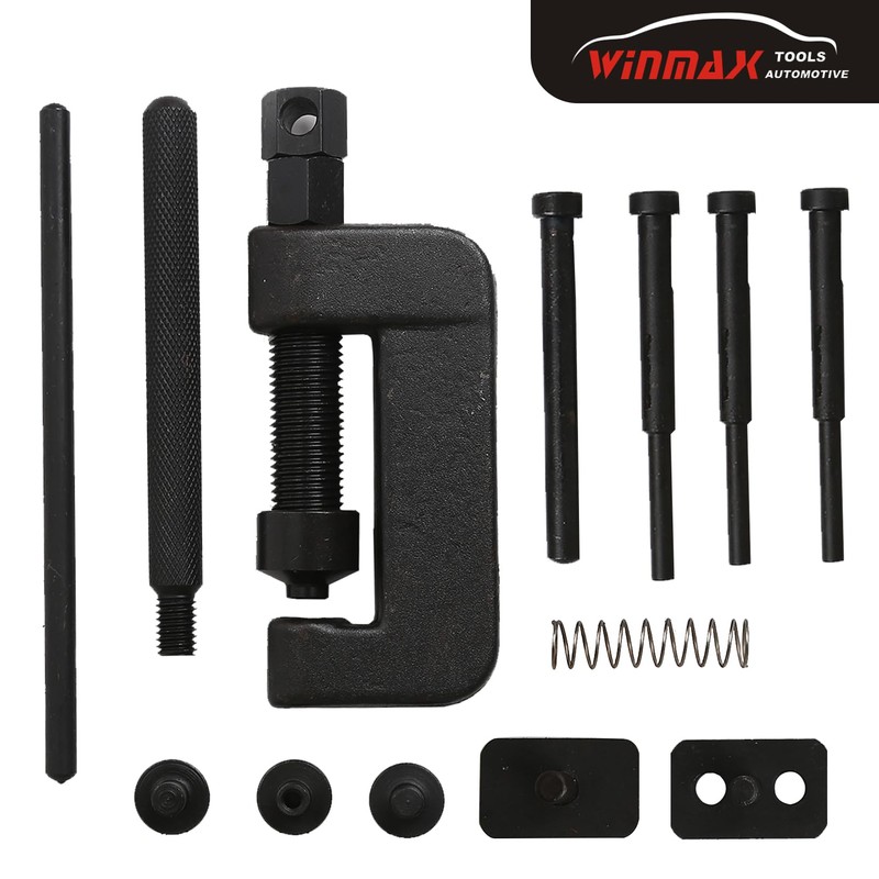 Chain Breaker Tool Kit, 13pc Motorcycle Chain Breaker and Riveting