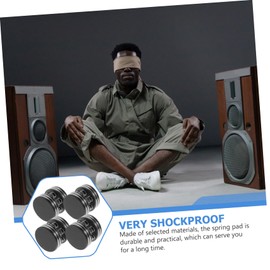 TEHAUX 4Pcs Speaker Isolation Feet Premium Spring Floor Protector for HiFi Speakers Easy Installation Vibration Dampers Sound Isolation Pads for Enhanced Audio Quality