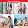 6 Pcs 3 Quart Small Bucket Square Detergent Sanitation Bucket