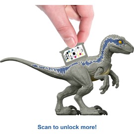 Mattel Jurassic World Dominion Human & Dino Action Figure Pack, Owen & Velociraptor Beta Figures & Accessories, Collectible Toy Dinosaur Set