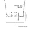 Heartbeat Love EKG Cardiogram Pendant Necklace for Women,Cupimatch Doctor Stethoscope