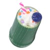 10Pcs Dollhouse Milk Tea Cup Model Realistic Simulation Bamboo Tube
