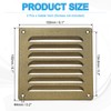 PATIKIL 6x6 Inch Aluminum Vent Cover, 2pcs Screen Air Grille