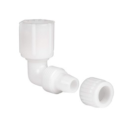 RecPro RV Plumbing Hardware | 06816 | 1/2" Compression to Swivel Faucet Elbow Adapter | 90-Degree Fitting | Pex Pipe/Tubing Fittings (5 Fittings)
