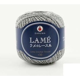 Yokota DARUMA Yokota Lace Yarn "LAME Lame Lace Thread, 0.7 oz (20 g), No. 2 Color"