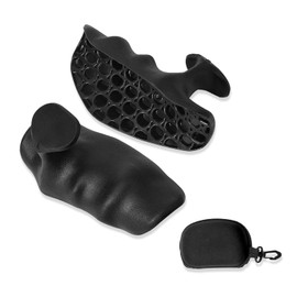 Tehttz Black Weight Lifting Gloves with Storage Box, Anti-Slip Workout Grips Fingerless Workout Gym Gloves Ergonomic Rubber Hand Protector Gloves for Gym Training and Exercise Dumbbell, Deadlift