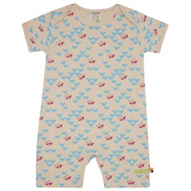 loud + proud Unisex Baby Print, Organic Cotton, GOTS Certified Player, vanilla