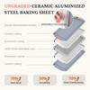 BRONYPRO Non Stick Ceramic Baking Sheet Pan Set of 3,