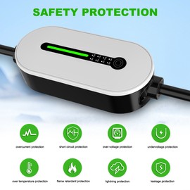 WMPHE Type 1 Portable EV Charger For all Electric Vehicles 7.6M 3.5KW J1772 NEMA 6-20P