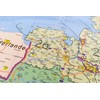 Postcode Map of Germany with Lamination on Both Sides Poster