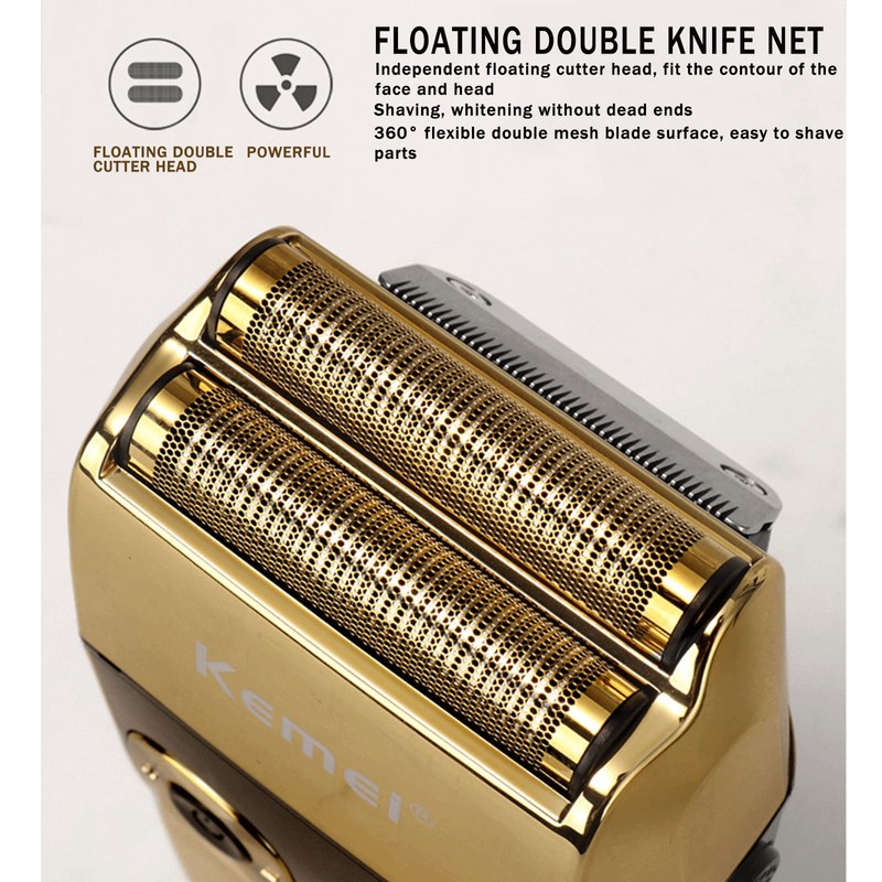 KEMEI 2026/2028 Foil Shaver Replacement Heads，Electri Shaver Cutter Blade Foil