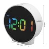 Small Digital Alarm Clock, Electronic LED Clock with Adjustable Brightness,