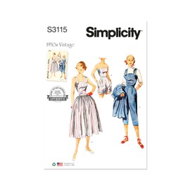 Simplicity Sportswear Sewing Pattern, Multicolor