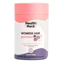 Womens Hair Colageno En Gomitas | 60 Gummies Para 1 Mes Sabor Fresa
