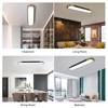 Tioolo Dimmable LED Ceiling Lights Flush Mount Ceiling Light 4FT