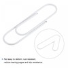 sourcing map Paper Clips Large Size 3.9 Inch Vinyl Coated