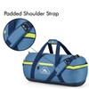 High Sierra Packed Cargo Duffel Bag, Graphite Blue/Rustic Blue/Glow, Medium