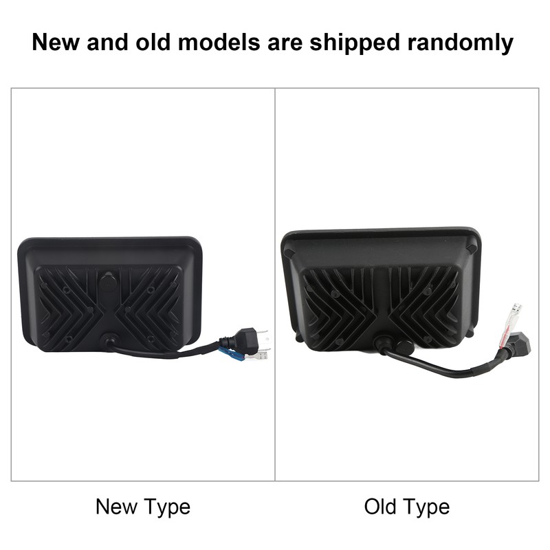Truck Front Square LED Headlight with High Low Beam DRL