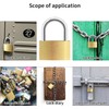 Cieex 8 Pieces Padlock Small Locks with Key 30mm Brass