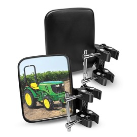 WMJNH Tractor Rearview Side Mirrors Fits For UTV ATV Fork Lift Mowers Tractors Excavation Equipment, 2pcs Left Right Adjustable Rear View Mirror