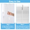 2 Pieces White Fiberglass Blind Wand, 17 Inch Vertical Blinds