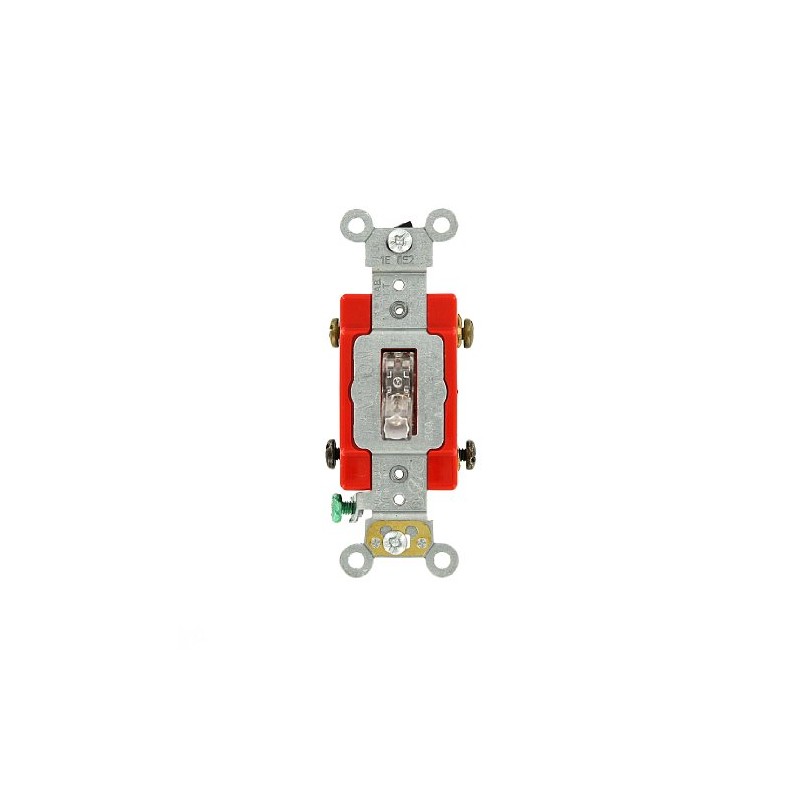 Leviton 20 Amp, 120 Volt, Toggle Pilot Light, Neutral Double-Pole