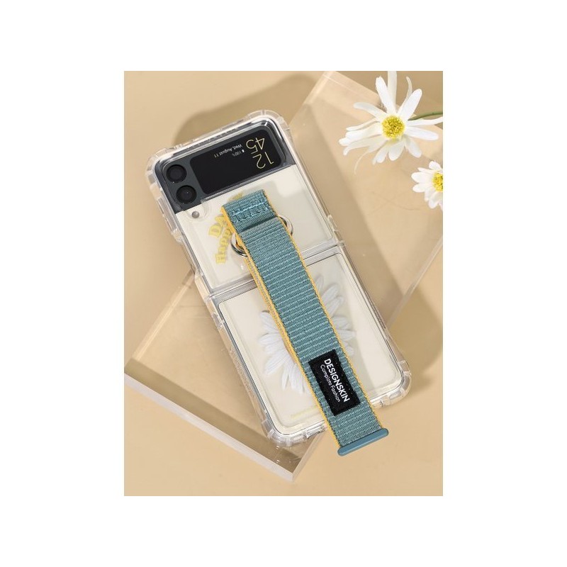 Design Skin (신세계김해점)( 갤럭시 Z플립5 ) 피닉스 범퍼 스포티스트랩-데이지/민트 ITM26825
