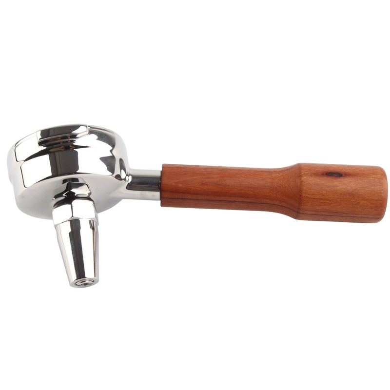 58mm Portafilter Single Head Extraction Solid Wood Handle Stainless Steel