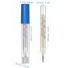 MAGICLULU 2Pc Glass Oral Temperature Adult Free Clinic Armpit Fast