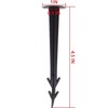 50 Pack 4.5 Inch Plastic Garden Stakes, Heavy Duty Landscape