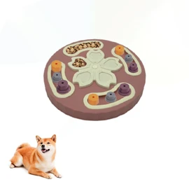 Interactive Pet Treat Dispenser - Slow Feeder, Brain Game, Puzzle, Improve IQ, Digestion, Reflexes, Train Body & Mind, Cats, Dogs, Pets, Amusing Colours, Intuitive Clever Design Bowl, 13 Treat Pockets
