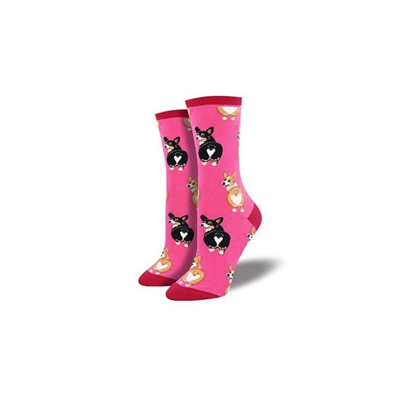 Socksmith Womens Corgi Butts - Pink - One Size