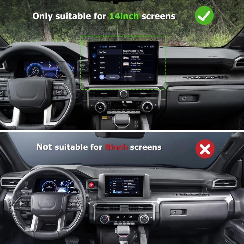 INTGET for 2026 Toyota Tacoma Accessories 2024 2025 Dashboard Panel