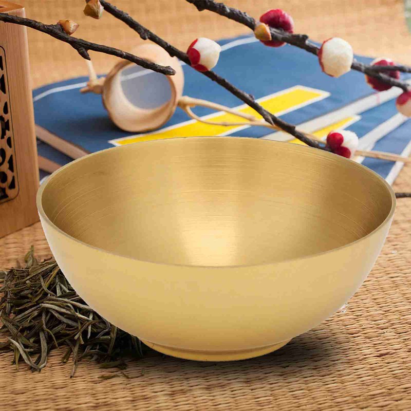 Delicate Popular Pure Brass Bowl Buddhist Supply God and Buddha