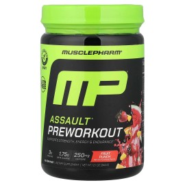 MusclePharm Assault® Preworkout, Fruit Punch, 12.1 oz (344 g)